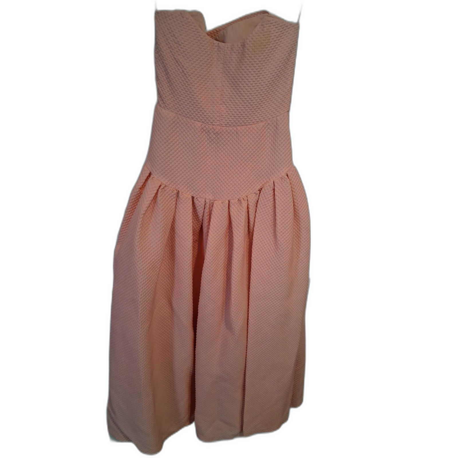 Lela Rose Texture Halter Midi Dress Sz 2 Blush Pink Nwt $1790 Fairy Princess